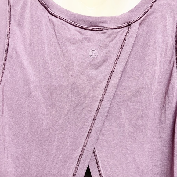 Lululemon x Soul Cycle Womens Mulberry Calm and Serene Open Back Tank Size 6 - Picture 5 of 7